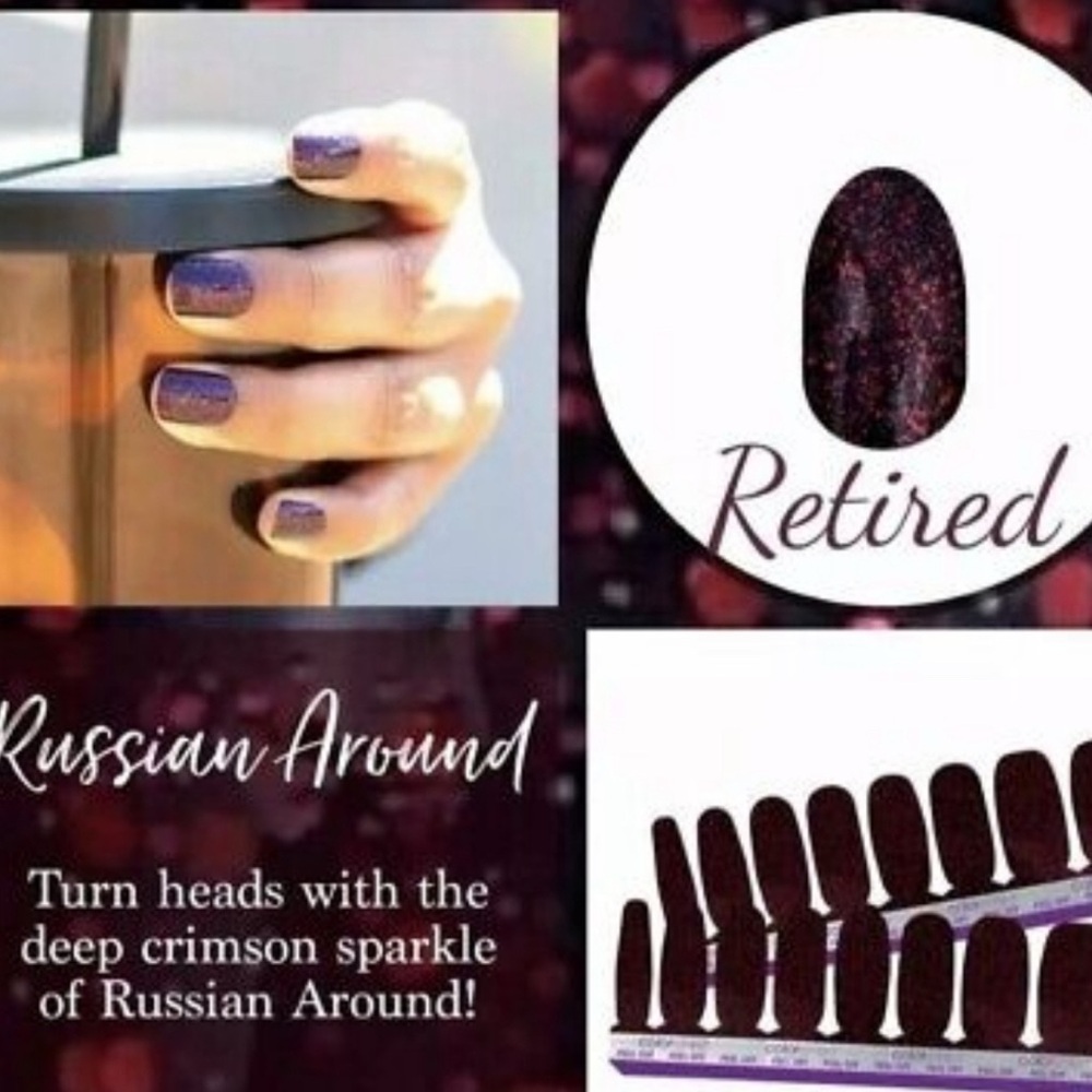Color Street Nail Polish Strips Russian Around. New in sealed package.